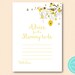 Advice for Parents Mommy Advice Cards Bee Theme Printable