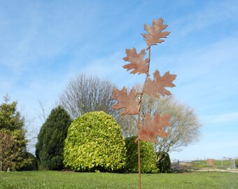 Leaf Sculpture / Leaf Garden Art / Rusty Leaf / Rusty Metal Garden Centrepiece / Metal Leaf Garden Decor / Leaf Art / Garden Sculpture