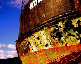 Alaska - Print, Boat Yard - Seward, Alaska