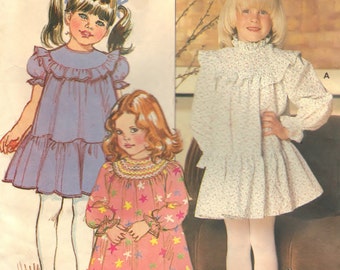 Butterick 4676 Pattern Sewing Supply DIY Childrens Dress