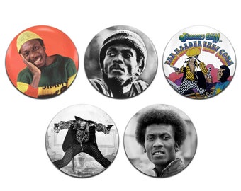 5x Jimmy Cliff Reggae 25mm / 1 Inch D Pin Button Badges