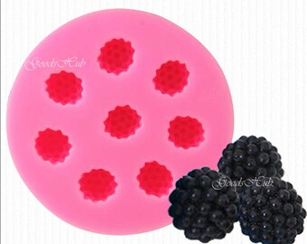 Blackberry Mold - Berry Mold - Mini Small Silicone Raspberries Mold 3D Fruit for Cake Chocolate Fondant Bulk Candy Jelly Plaster Fimo Mold