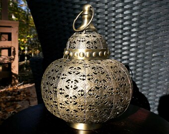 Brass Candle Holder Lantern