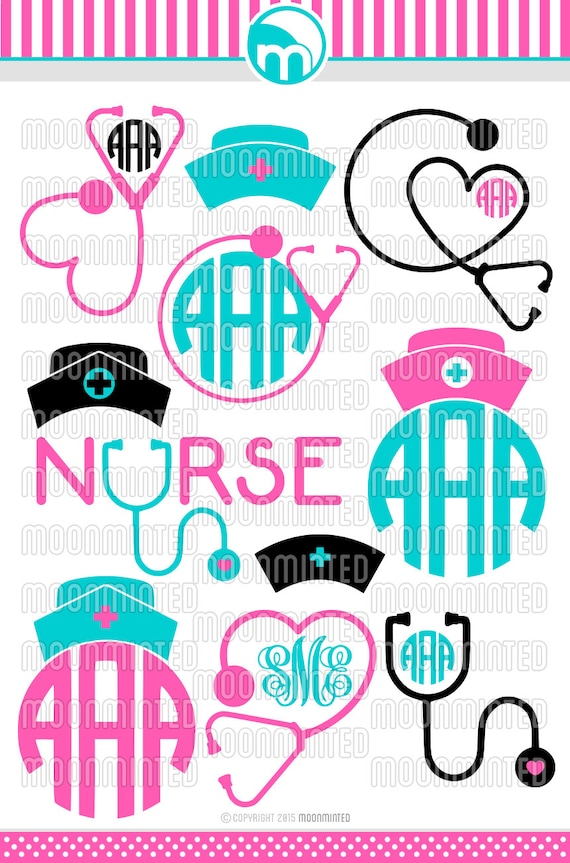 Download Free Svg Nurse Monogram Svg Cutting File Nurse Desings Svg ...