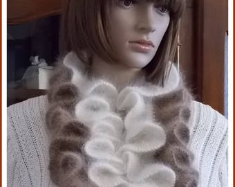 Scarf Boa two-tone Angora