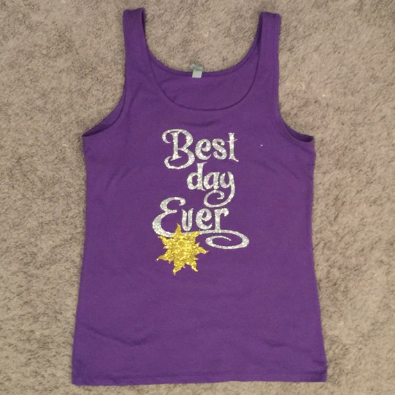 best day ever tangled inspired girls ladies glitter