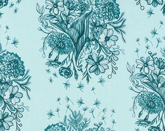 Mod Corsage, Indigo Cotton Woven, Observations by Anna Maria Horner