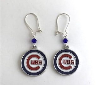 Chicago Cubs Earrings Free Shipping!