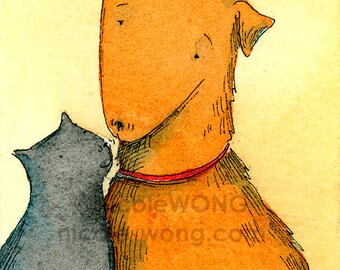 ACEO Print -- A Little Greeting