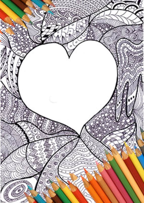 Coloring page coloring greeting card coloring page heart Coloring page coloring greeting card coloring page heart