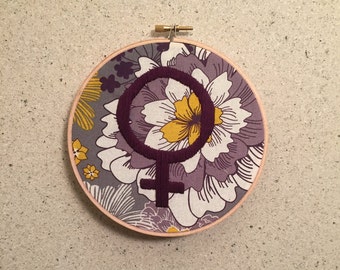 Purple Venus Symbol Embroidery