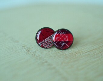 BeautIT Cyberpunk Red Cufflinks |