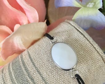White opal bracelet cord