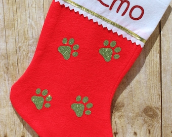 Cat Personalized Stocking/Dog Personalized Stocking, Pet Personalized Stocking, Christmas Stocking for Pet/Christmas Personalised Stocking