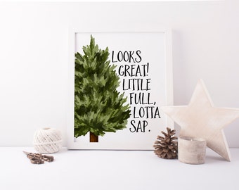 little full lotta sap printable christmas vacation quote christmas tree art print holiday wall art christmas decor griswold quote - Christmas Vacation Tree little full lotta sap printable christmas vacation quote christmas tree art print holiday wall art christmas decor griswold quote - Christmas Vacation Tree