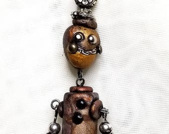Bot Bling! Miniature Robot Necklace.