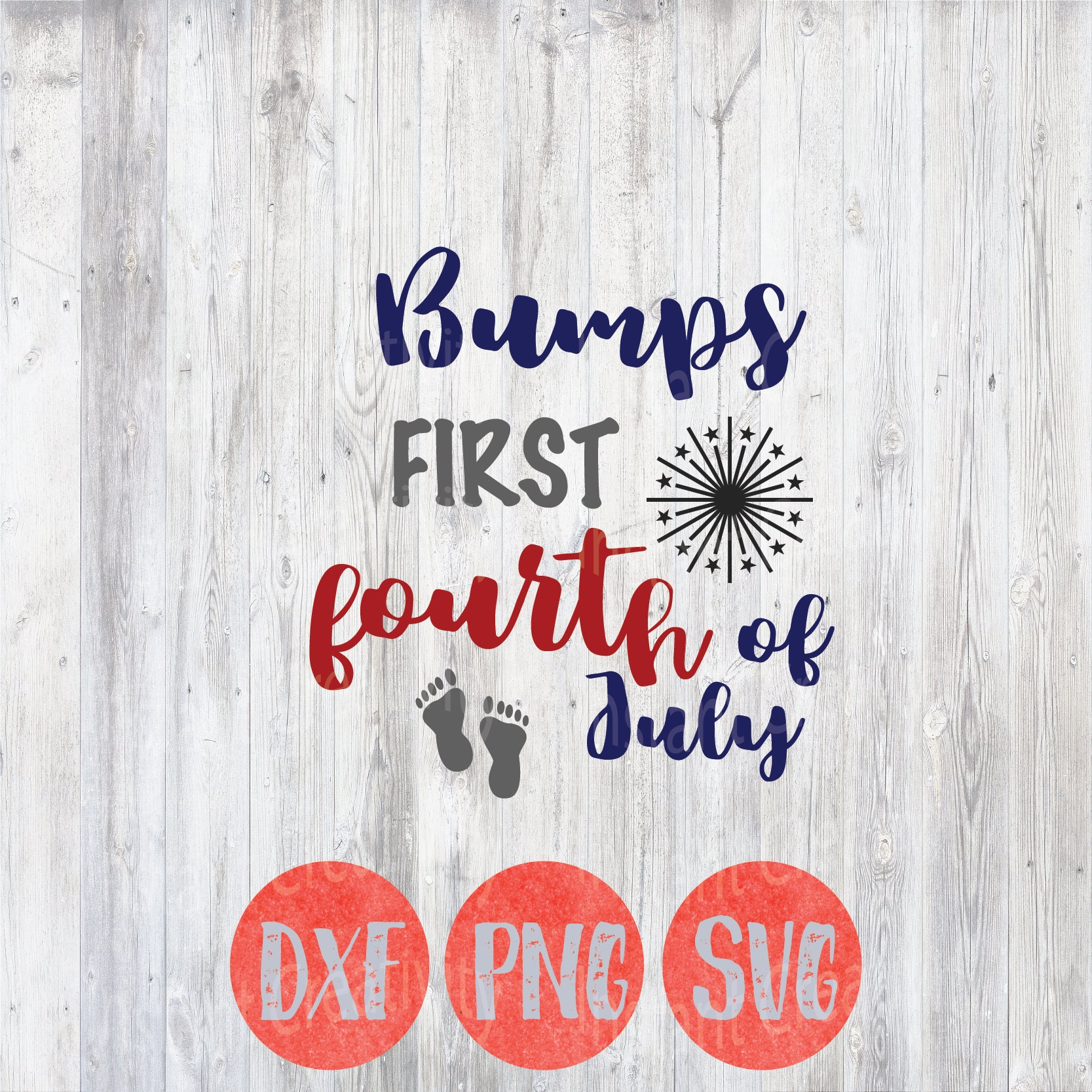 Fourth of July Pregnant Svg Bumps First Fourth Baby Svg