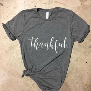 thankful shirt etsy