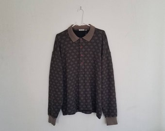 Vintage Giorgio Armani Long Sleeve Polo Sz. L
