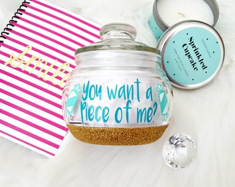 candy jar glitter candy