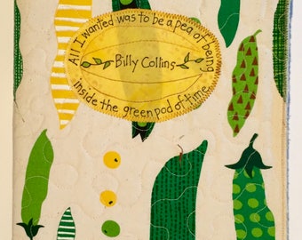 Billy Collins-inspired fabric covered journal