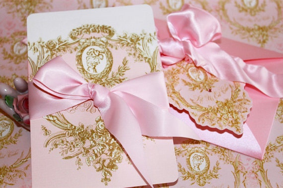 Marie Antoinette Wedding Invitations 3