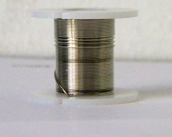 1 spool of 0.4 mm silver colored copper wire (3 M) - h21