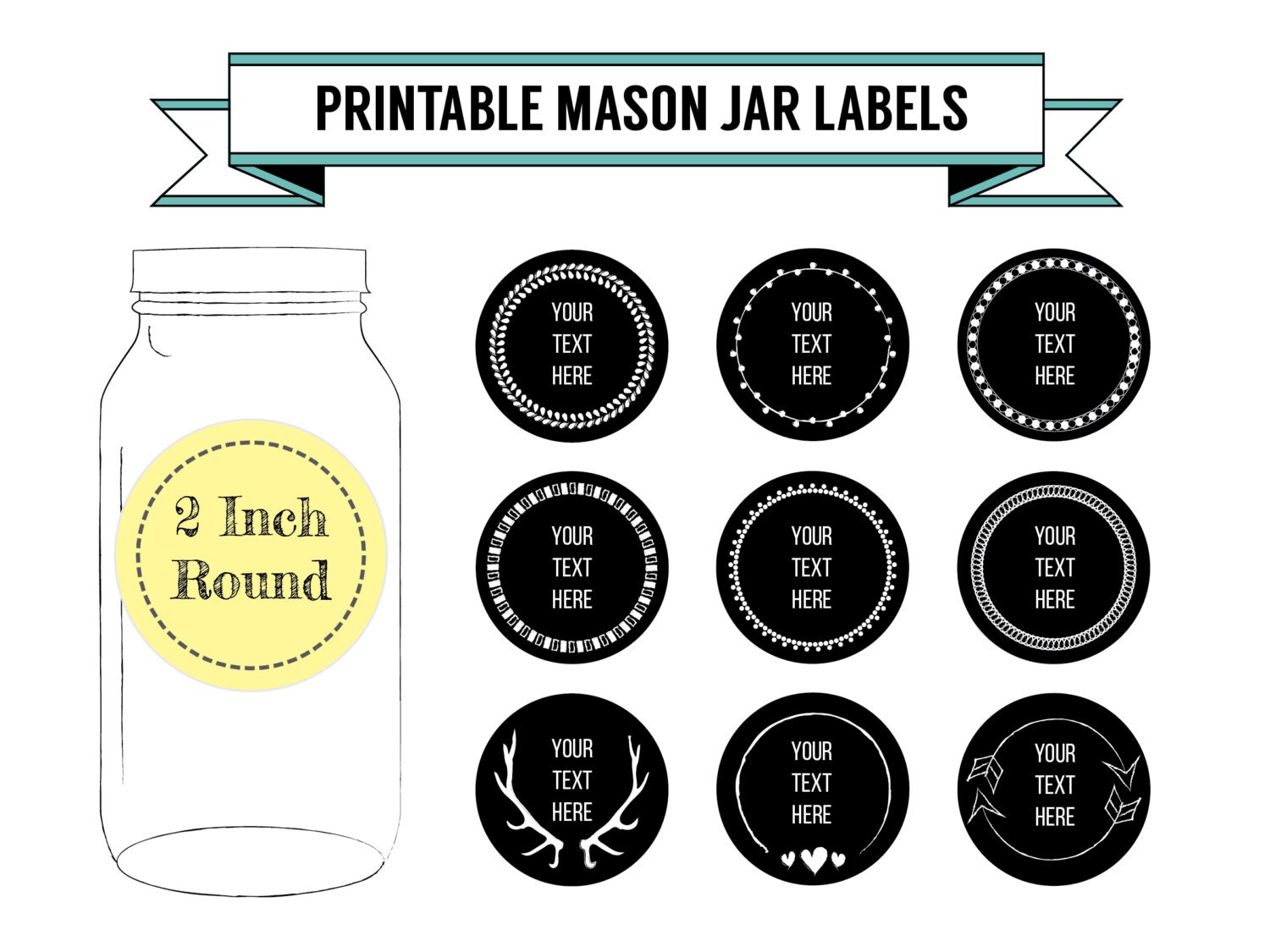 printable labels for mason jars