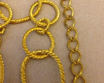 Vintage Asymmetrical Gold Chain