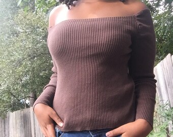 Cafe Latte Slip-Off Top