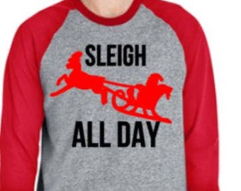 Sleigh all day SVG cut file Silhouette Cricut