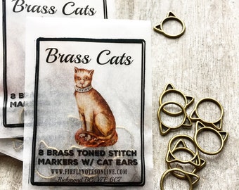 Large Cat stitch markers