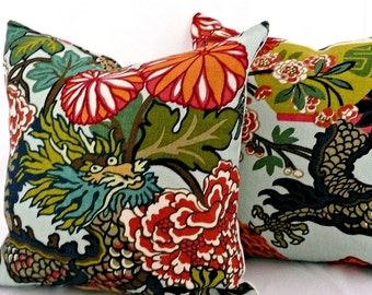 Pair of Chiang Mai Dragon Pillow Covers