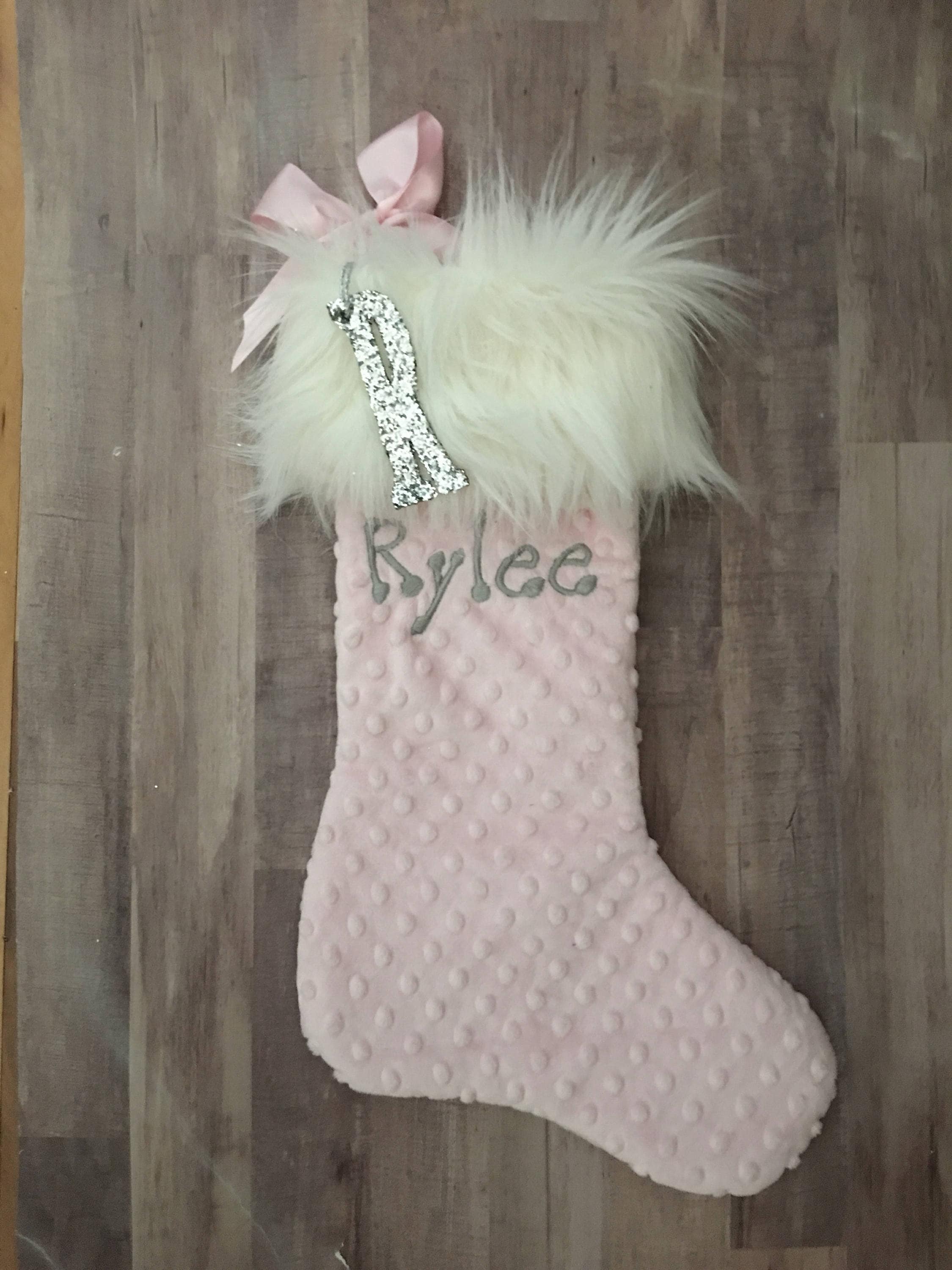 Personalized Christmas Stocking Baby's Girls First