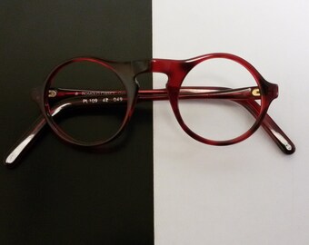 Round eyeglasses / vintage 1980s eyewear / made in Germany / NOS /