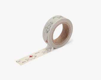 Jaws Washi Tape / Masking Tape / Scrapbooking / Decoration / Planner Stickers / Planner Tape / Bullet Journal / Craft Supplies / DIY