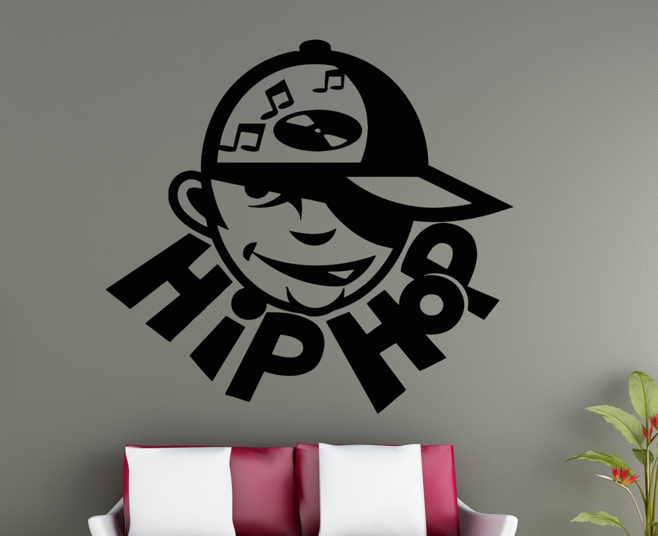 Hip Hop Stickers Rap Music Wall Vinyl Decals Home Interior