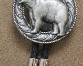 Angry Bear Bolo Tie