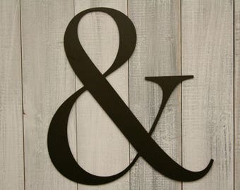 Metal Ampersand, 12" Ampersand, Ampersand, Symbol for and