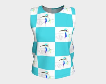 Bold Blue Hummer In Turquoise