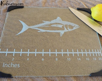 Salmon fish with herbs and spices on a cutting board | Premium AI-generated image