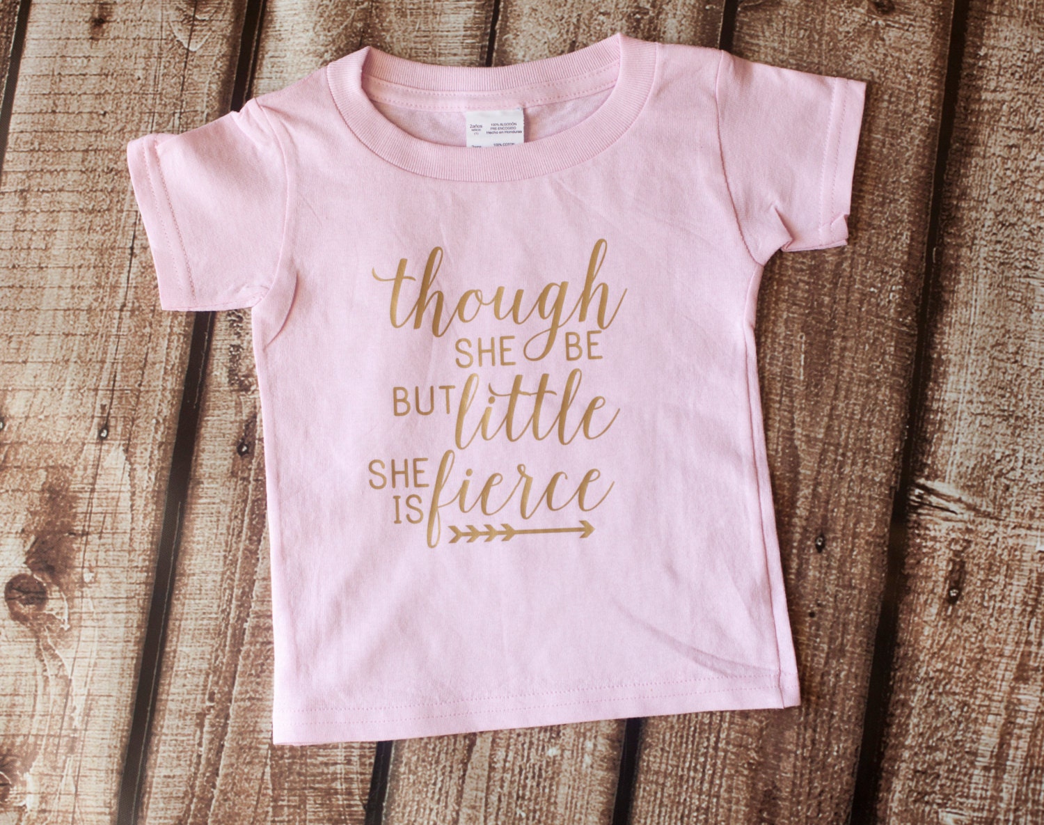 tee shirt and though she be but little