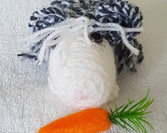 Hand crocheted guinea pig