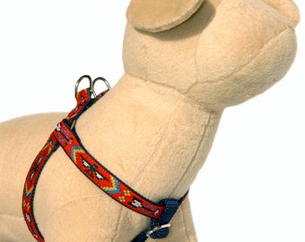 Dog harness Dog harness leash set Boho Aztec Southwestern Tribal Navajo step in dog harness Small dog Large dog harness boy dog harness
