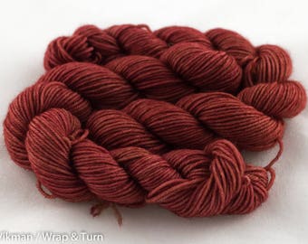 Brick - Mini skein - Sock (Superwash Merino and Nylon)