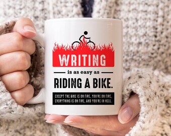 Mugs With Sayings, Literary Gifts, Writer Mug, White Elephant Gifts, Writer Gifts, Bookworm Gifts, Writer Gift, Librarian Gifts, Teacher Mug