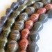 Fair Trade Mixed Lot Hand Painted Paper Beads - Paper Bead Jewelry Supplies - Lot of 50 - #413