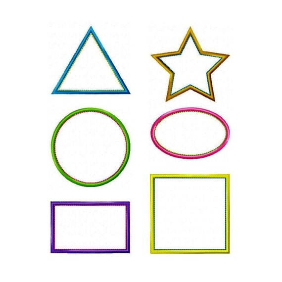 Applique Shapes Machine Embroidery Design Patterns Circles