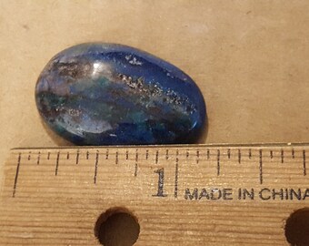 Beautiful Polished Ajoite Shattuckite Cabochon