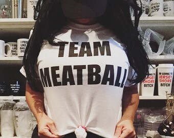Unisex Team Meatball Shirt Jersey Shore Shirt